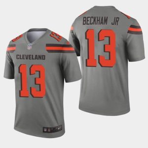 Cleveland Browns #13 Odell Beckham Jr. Gray Inverted Legend Jersey