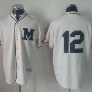 Brewers #12 Martin Maldonado Cream 1913 Turn Back The Clock Stitched Jersey