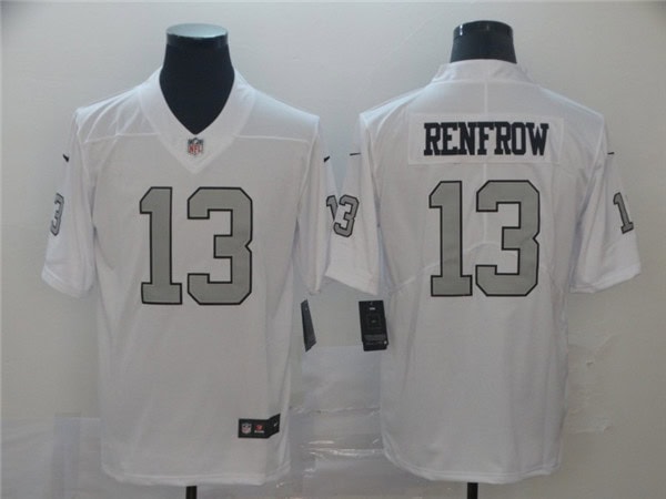 Raiders #13 Hunter Renfrow White Color Rush Limited Stitched Jersey