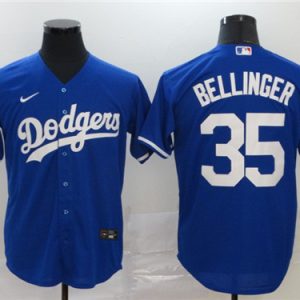 Los Angeles Dodgers #35 Cody Bellinger Majestic Royal Cool Base Stitched Jersey