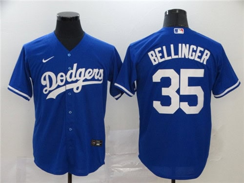 Los Angeles Dodgers #35 Cody Bellinger Majestic Royal Cool Base Stitched Jersey