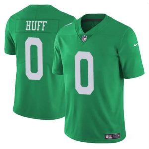 Philadelphia Eagles #0 Bryce Huff Green Vapor Untouchable Throwback Limited Stitched Jersey