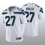 Seattle Seahawks #27 Tariq Woolen White Vapor Untouchable Stitched Jersey