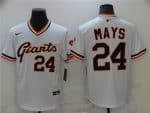 San Francisco Giants #24 Willie Mays White Cool Base Stitched Jersey