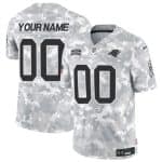 Carolina Panthers Custom Arctic Camo 2024 F.U.S.E. Salute To Service Limited Stitched Jersey