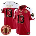 San Francisco 49ers #13 Brock Purdy Red F.U.S.E. Golden Gate Bridge With 1-Star C Patch Alternate Vapor Limited Stitched Jersey