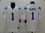 Indianapolis Colts #1 Pat Mcafee White Stitched Jersey