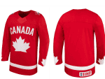TEAM CANADA ADULT RED BLANK JERSEY