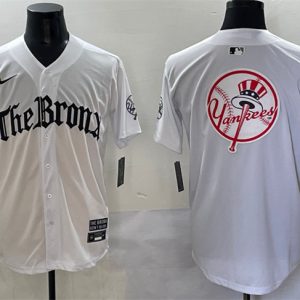 New York Yankees Team Big Logo White 'Gothic Legacy Edition' Vapor Premier Limited Stitched Jersey