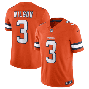 Denver Broncos #3 Russell Wilson Orange 2023 F.U.S.E. Vapor Untouchable Stitched Jersey