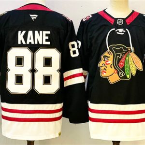 Chicago Blackhawks #88 Patrick Kane Black Stitched Jersey