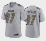 Pittsburgh Steelers #97 Cameron Heyward Gray Atmosphere Fashion Stitched Jersey