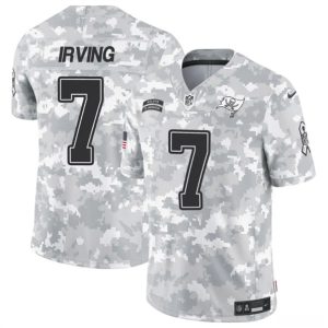 Tampa Bay Buccaneers #7 Bucky Irving Arctic Camo 2024 F.U.S.E. Salute To Service Limited Stitched Jersey