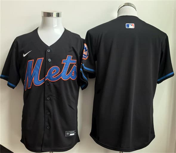New York Mets Blank Black 2025 Limited Stitched Jersey