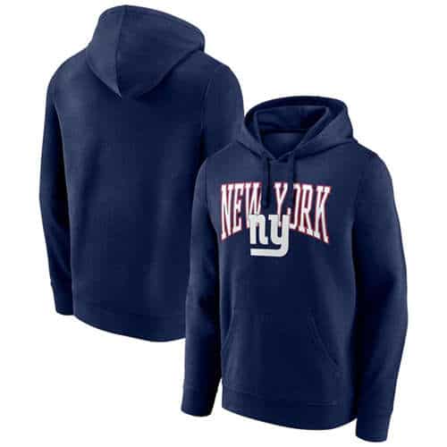 New York Giants Navy Gridiron Classics Campus Standard Pullover Hoodie