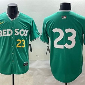 Boston Red Sox #23 Romy Gonz¨¢lez Green 2025 City Connect Limited Stitched Jersey