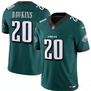 Philadelphia Eagles #20 Brian Dawkins Green 2024 New F.U.S.E. Vapor Untouchable Limited Jersey