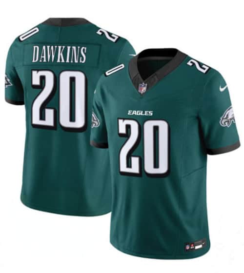 Philadelphia Eagles #20 Brian Dawkins Green 2024 New F.U.S.E. Vapor Untouchable Limited Jersey