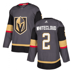 Vegas Golden Knights #2 Zach Whitecloud Gray Stitched Jersey