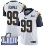 Los Angeles Rams #99 Aaron Donald White Super Bowl LIII Vapor Untouchable Limited Stitched Jersey