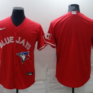 Toronto Blue Jays Blank Red Cool Base Stitched Jersey