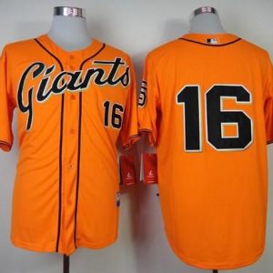 Giants #16 Angel Pagan Orange Cool Base Stitched Jersey