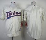 Twins Blank Cream Cool Base Stitched Jersey