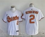 Baltimore Orioles #2 Gunnar Henderson White 2024 With Patch Cool Base Stitched Jersey