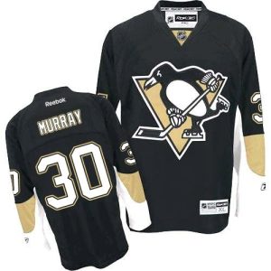 Penguins #30 Matt Murray Black Home Stitched Jersey