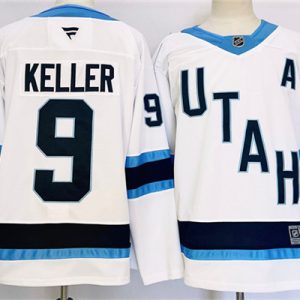 Utah Club #9 Clayton Keller White Stitched Jersey