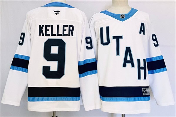 Utah Club #9 Clayton Keller White Stitched Jersey