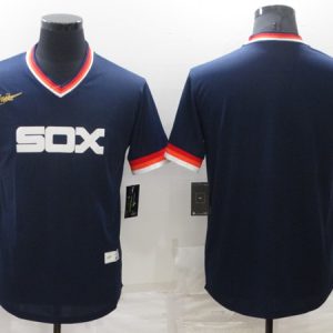 Chicago White Sox Blank Navy Stitched Jersey
