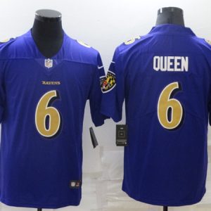 Baltimore Ravens #6 Patrick Queen Purple Vapor Untouchable Limited Stitched Jersey