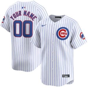 Chicago Cubs Custom White 2024 Home Limited Stitched Jersey