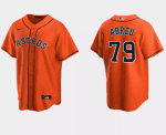 Houston Astros #79 Jos¨¦ Abreu Orange Cool Base Stitched Jersey