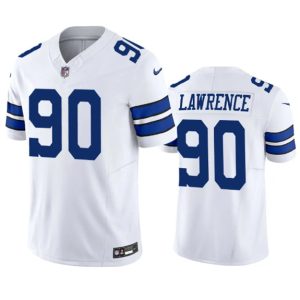 Dallas Cowboys #90 Demarcus Lawrence White 2023 F.U.S.E. Vapor Limited Stitched Jersey