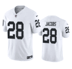 Las Vegas Raiders #28 Josh Jacobs White 2023 F.U.S.E Vapor Untouchable Stitched Jersey