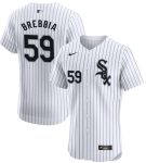 Chicago White Sox #59 John Brebbia White Elite Stitched Jersey