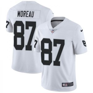 Las Vegas Raiders #87 Foster Moreau White Vapor Untouchable Limited Stitched Jersey
