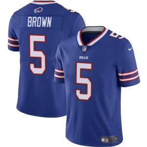 Buffalo Bills #5 Anthony Brown Blue 2024 Vapor Untouchable Limited Stitched Jersey