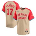 American League #17 Isaac Paredes Cream 2024 All-Star Limited Stitched Jersey