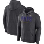 Baltimore Ravens Charcoal 2024 Playoffs Pullover Hoodie
