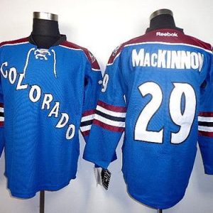 Avalanche #29 Nathan MacKinnon Blue Third Stitched Jersey