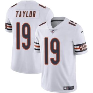 Chicago Bears #19 Tory Taylor White Vapor Stitched Jersey