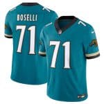Jacksonville Jaguars #71 Tony Boselli Teal 2024 F.U.S.E. Prowler Throwback Vapor Limited Stitched Jersey