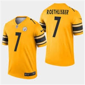Pittsburgh Steelers #7 Ben Roethlisberger Gold Inverted Legend Stitched Jersey