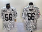 New Orleans Saints #56 Demario Davis 2024 F.U.S.E. Arctic Camo Salute To Service Limited Stitched Jersey