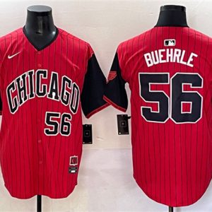 Chicago White Sox #56 Mark Buehrle Red Black 2025 City Connect Limited Stitched Jersey