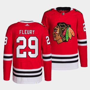 Chicago Blackhawks #29 Marc-Andre Fleury Red Stitched Jersey