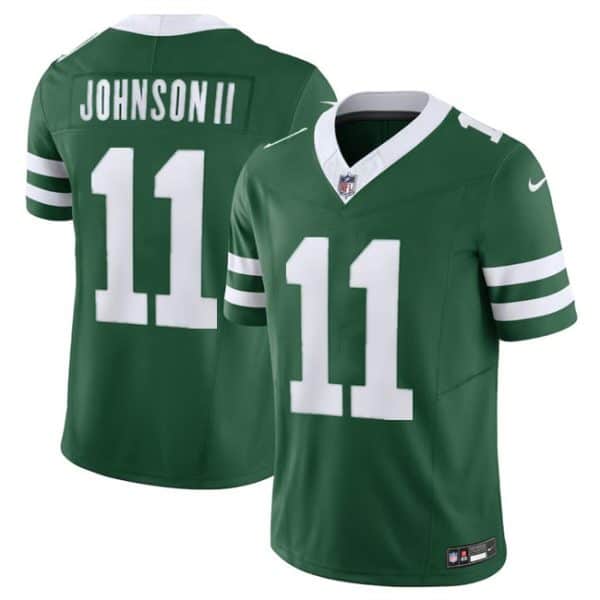 New York Jets #11 Jermaine Johnson Green 2023 F.U.S.E Throwback Limited Stitched Jersey